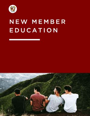 New Member Education Program .